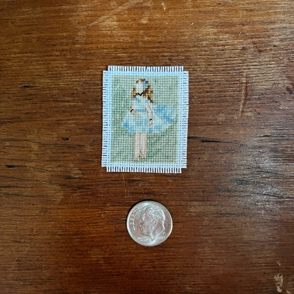 Renoir’s “The Dancer” in Mini Cross Stitch Art - Picture 1 of 4